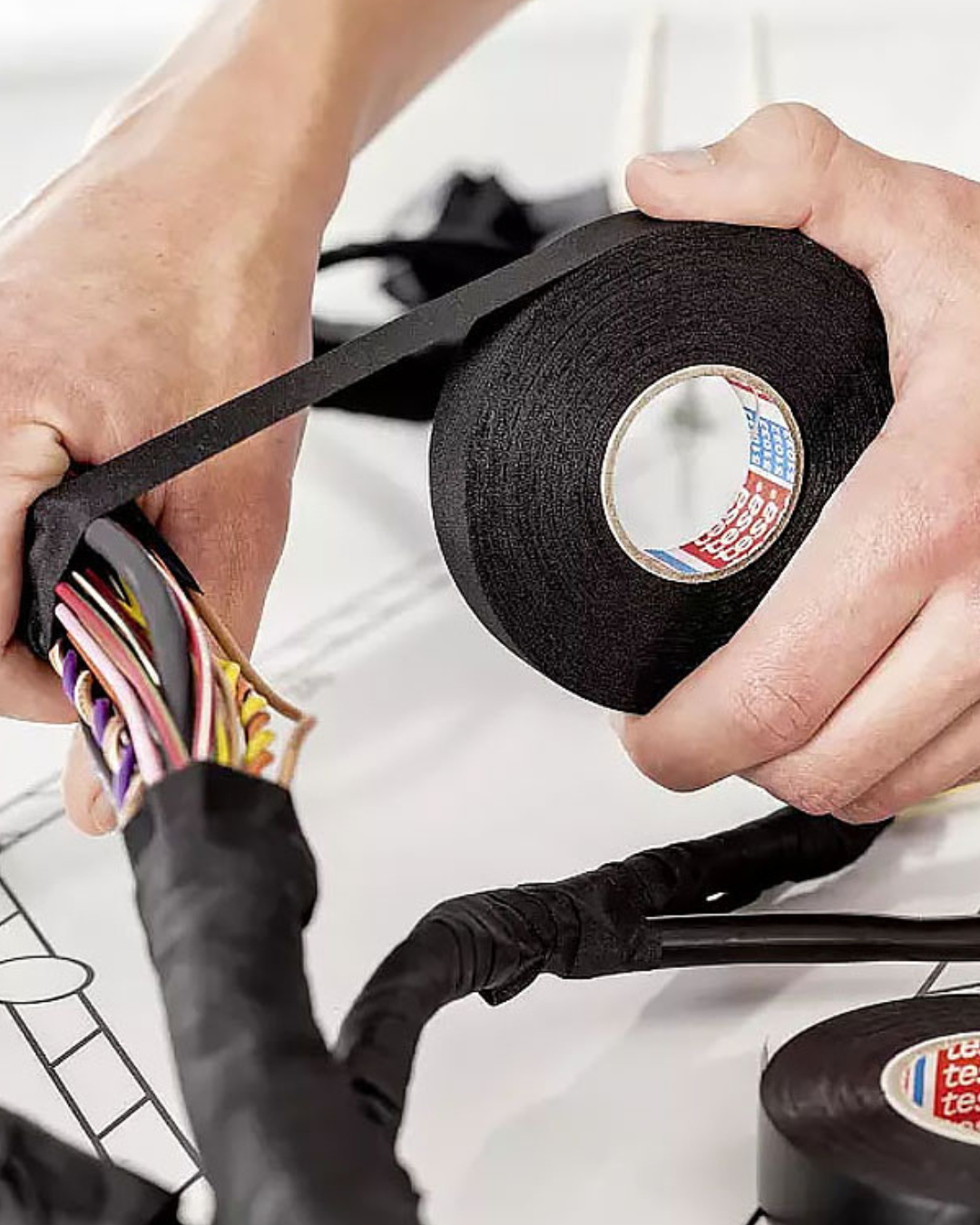 Tesa 51608 Duct Tape, 15m x 19mm, Black
