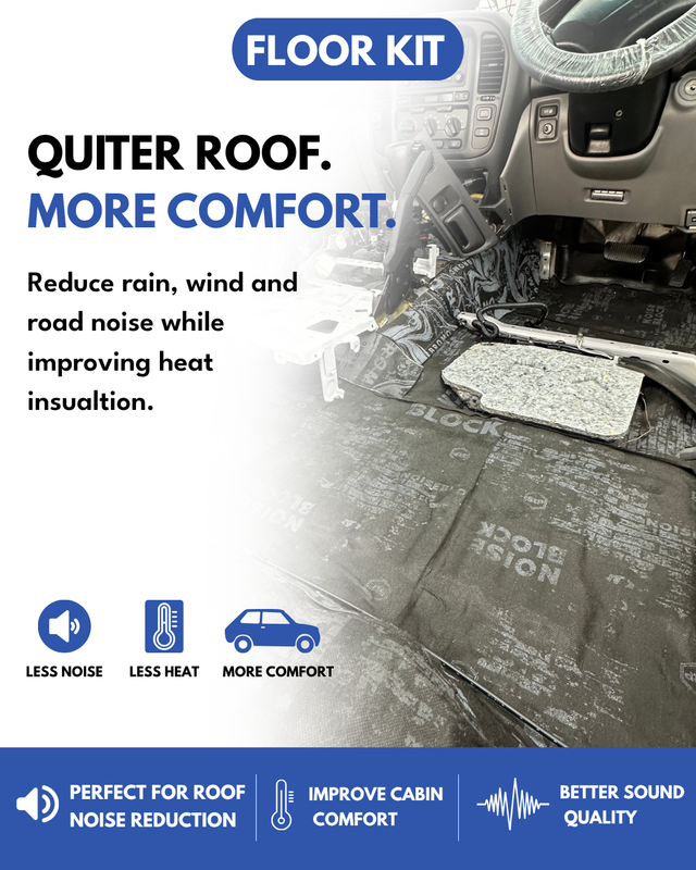 Car Floor Soundproofing Kit – Reduce Road, Tyre & Highway Noise